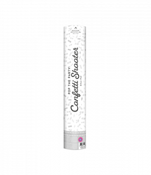 Confetti shooter 40 cm - Silver foil