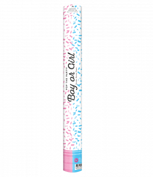 Confetti shooter 60 cm - Gender reveal girl paper
