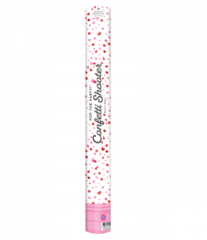 Confetti shooter 60 cm - Hearts paper