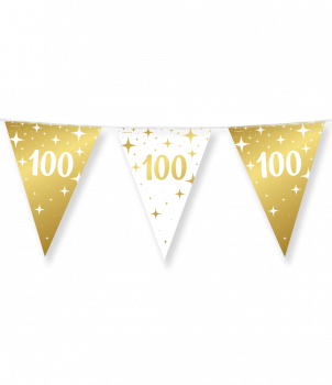 Fancy party flags foil - 100