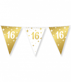 Fancy party flags foil - 16