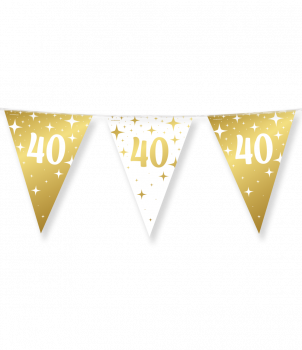 Fancy party flags foil - 40