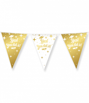 Fancy party flags foil - You did it!