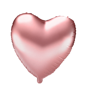 Foil balloon - Heart rose gold