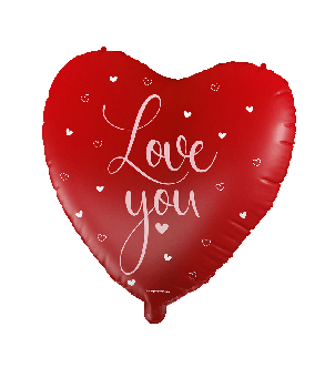 Foil balloon - Love you red