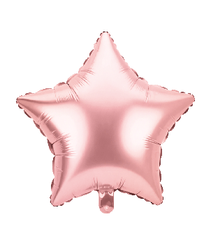 Foil balloon - Star rose gold