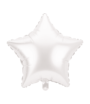 Foil balloon - Star white