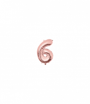 Foil Balloon 40 cm- no.6 Rose Gold