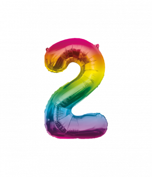 Foil Balloon 86 cm- no.2 Rainbow