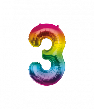 Foil Balloon 86 cm- no.3 Rainbow