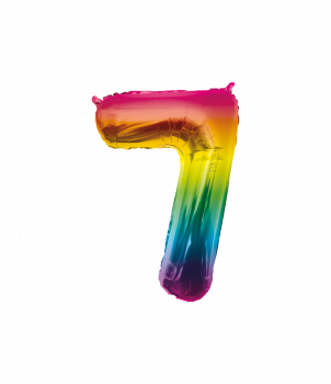 Foil Balloon 86 cm- no.7 Rainbow