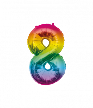 Foil Balloon 86 cm- no.8 Rainbow