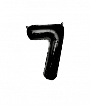 Foil Balloon 86 cm - no.7 Black