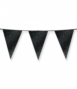 Glitter flags 20 x 30cm - Black