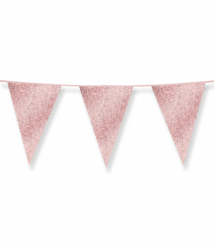 Glitter flags 20 x 30cm - Rose gold