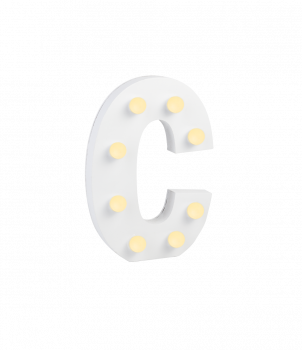 Light Letters - C