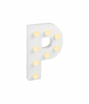 Light Letters - P