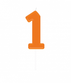 Number candle - 1