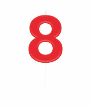 Number candle - 8
