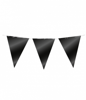 Party Flag Foil - Black