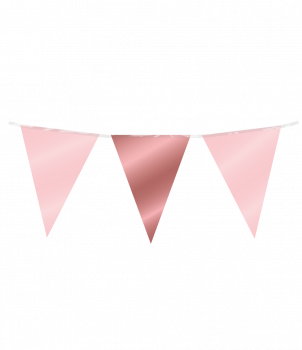 Party Flag Foil - Pink Rose gold
