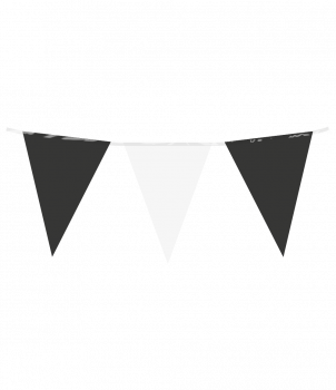 Party Flag PE - Black White