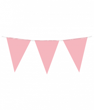 Party Flag PE - Pastel pink