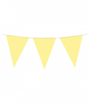 Party Flag PE - Pastel yellow