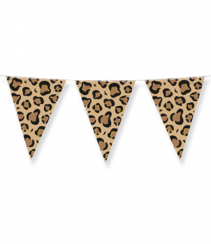 Party Flags foil - Leopard