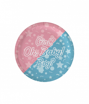 Plates - Gender reveal