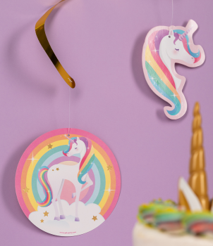 Swirl decorations - Unicorn sfeer