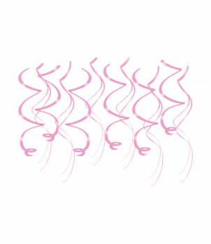 Swirl decorations - Baby pink