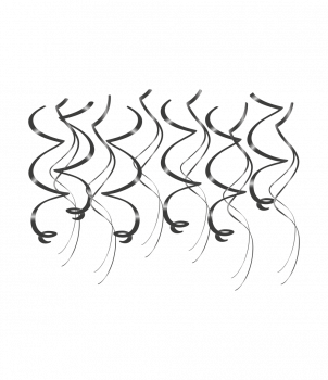 Swirl decorations - Black