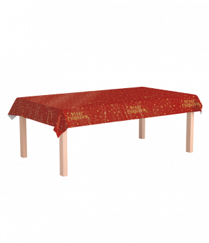 Tablecloth - Merry Christmas red