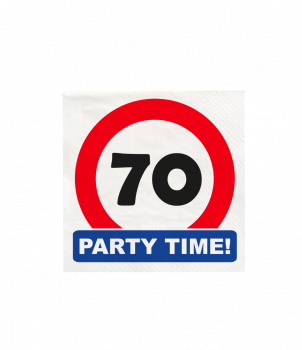 Traffic sign napkins - 70