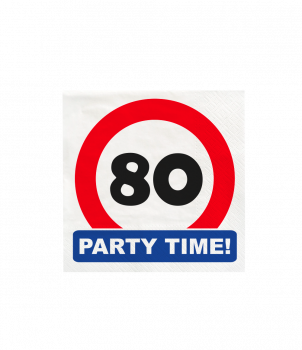 Traffic sign napkins - 80